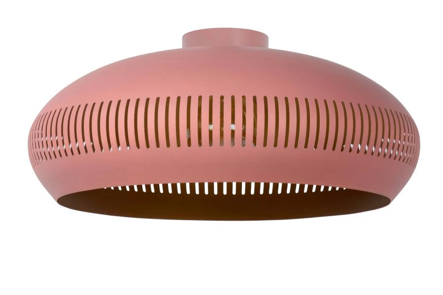 Lucide RAYCO - Plafonnière - Ø 45 cm - 1xE27 - Roze - uit